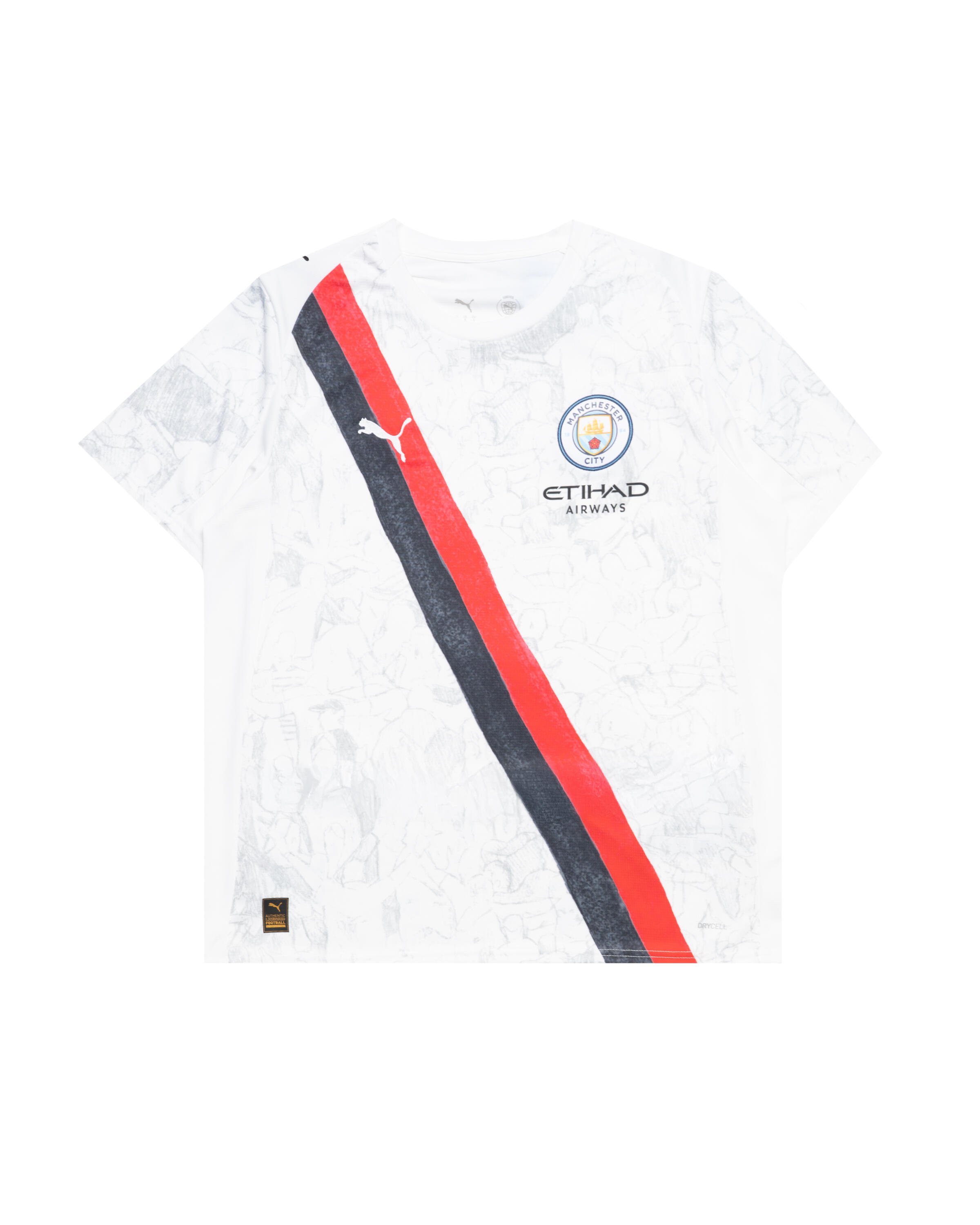 Puma サッカーシャツ ホワイト/レッド Puma x KIDSUPER MCFC Jersey Replica | 781068-07 | AFEW STORE